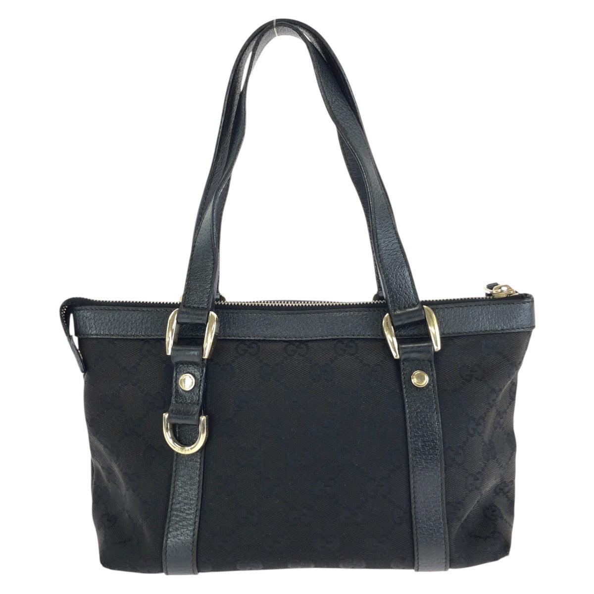 25242
GUCCI グッチ アビー ブラック 黒 ゴールド金具 GGキャンバス / レザー 141471 トートバッグ ハンドバッグ レディース AB35