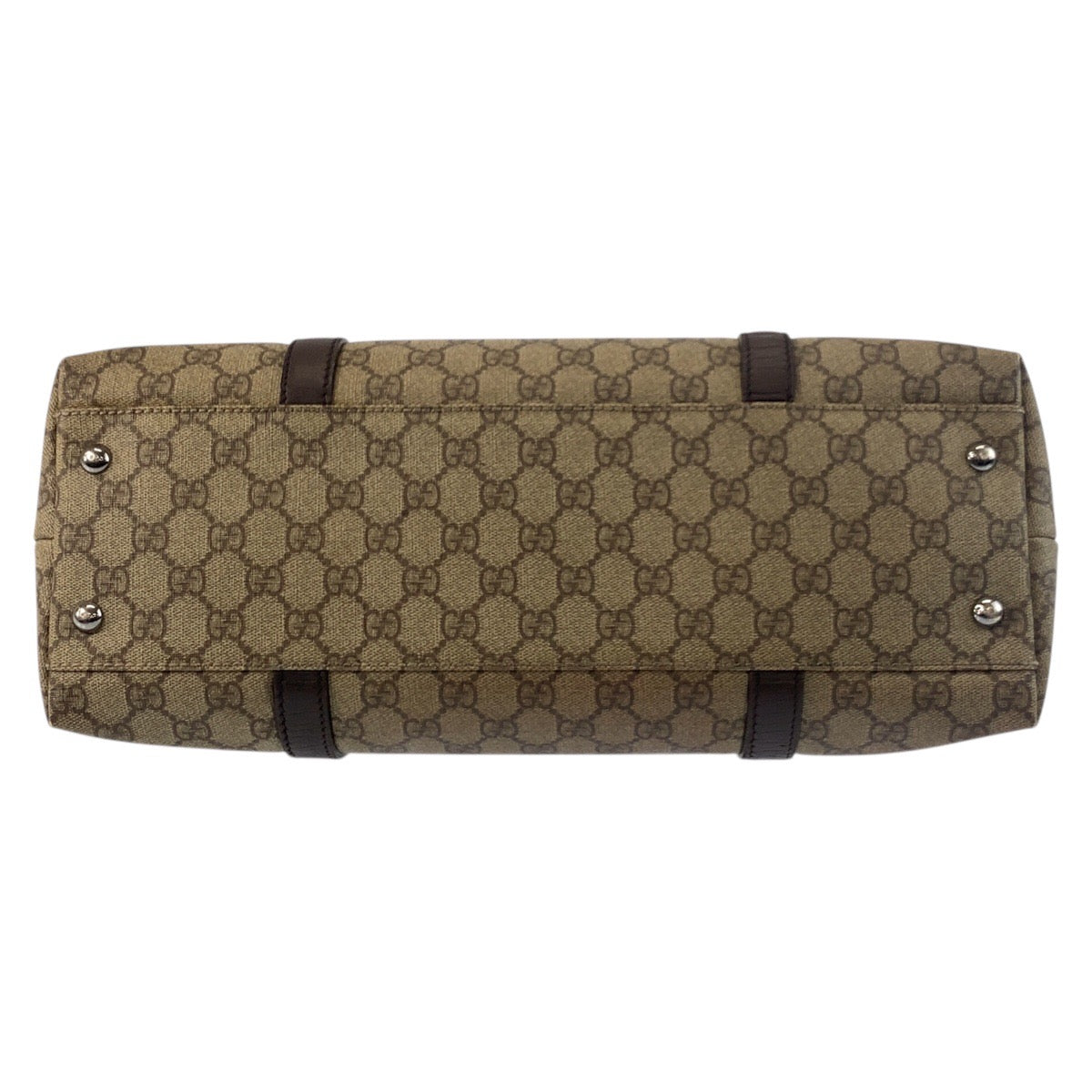 25243
GUCCI グッチ ベージュ ブラウン GGスプリームキャンバス / レザー 114595 トートバッグ ショルダーバッグ レディース AB28