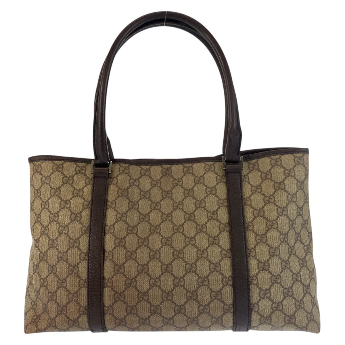 25243
GUCCI グッチ ベージュ ブラウン GGスプリームキャンバス / レザー 114595 トートバッグ ショルダーバッグ レディース AB28