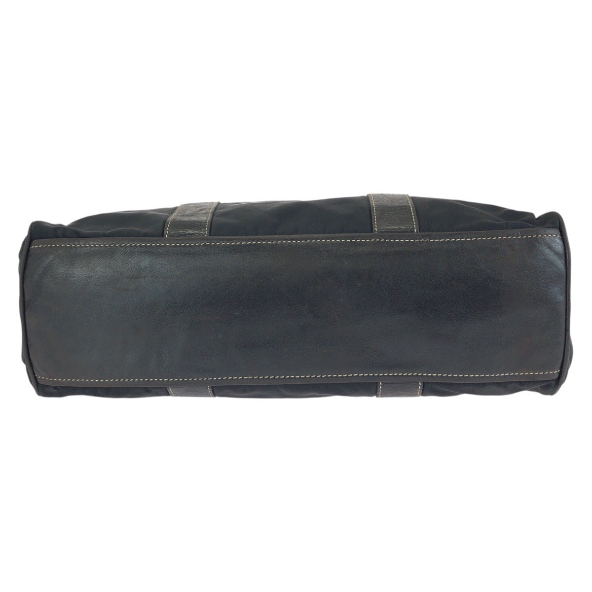 25244
PRADA プラダ テスート 三角ロゴプレート ブラック 黒 シルバー金具 ナイロン / レザー トートバッグ ショルダーバッグ レディース AB28