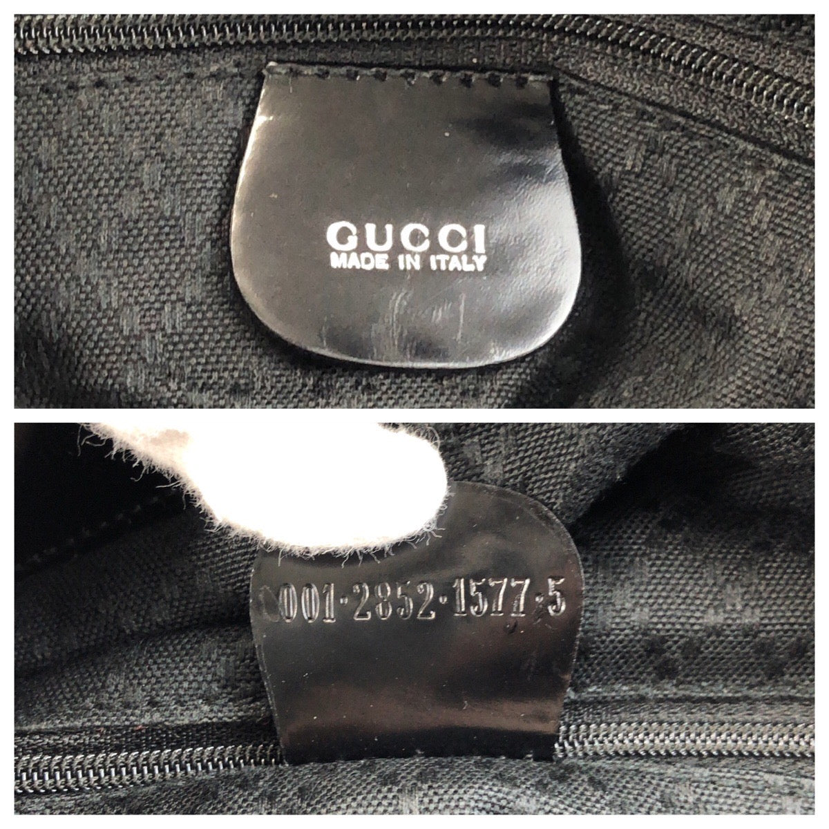 25248
GUCCI グッチ バンブー ブラック 黒 シルバー金具 ナイロン 001 2852 1577 5 ハンドバッグ ショルダーバッグ 2way レディース AB28