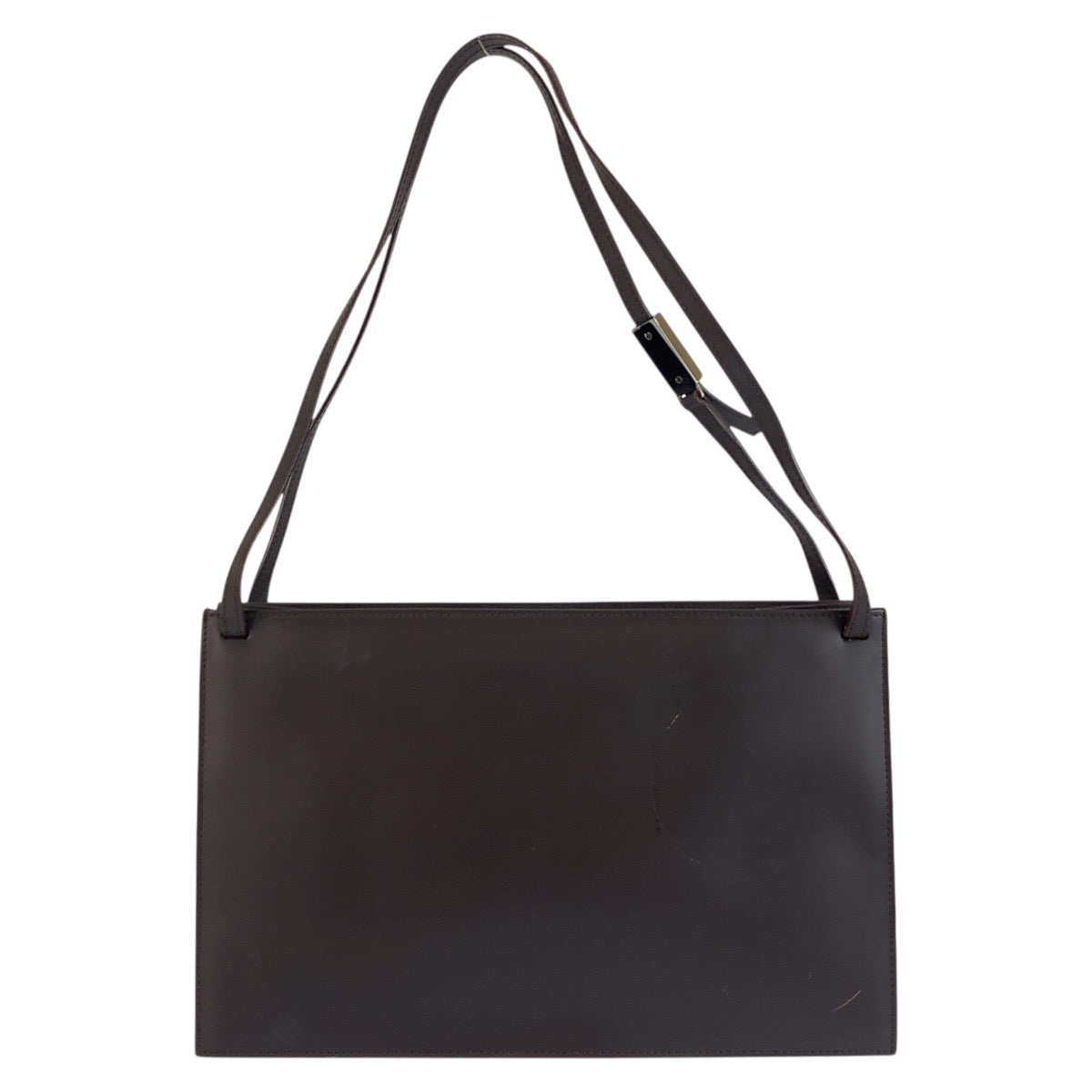 25250
GUCCI グッチ ダブルポケット ブラウン レザー 001 3175 ショルダーバッグ レディース AB30