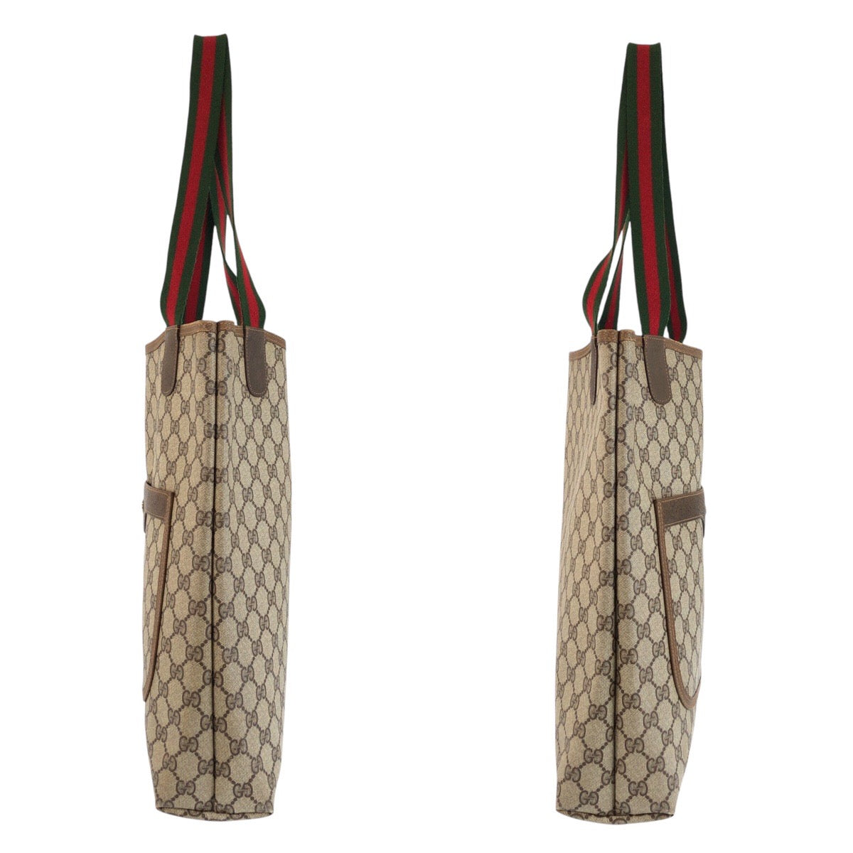25254
GUCCI グッチ ヴィンテージ シェリーライン ベージュ ブラウン GGスプリームキャンバス 40 02 003 トートバッグ ショルダーバッグ レディース ABP28