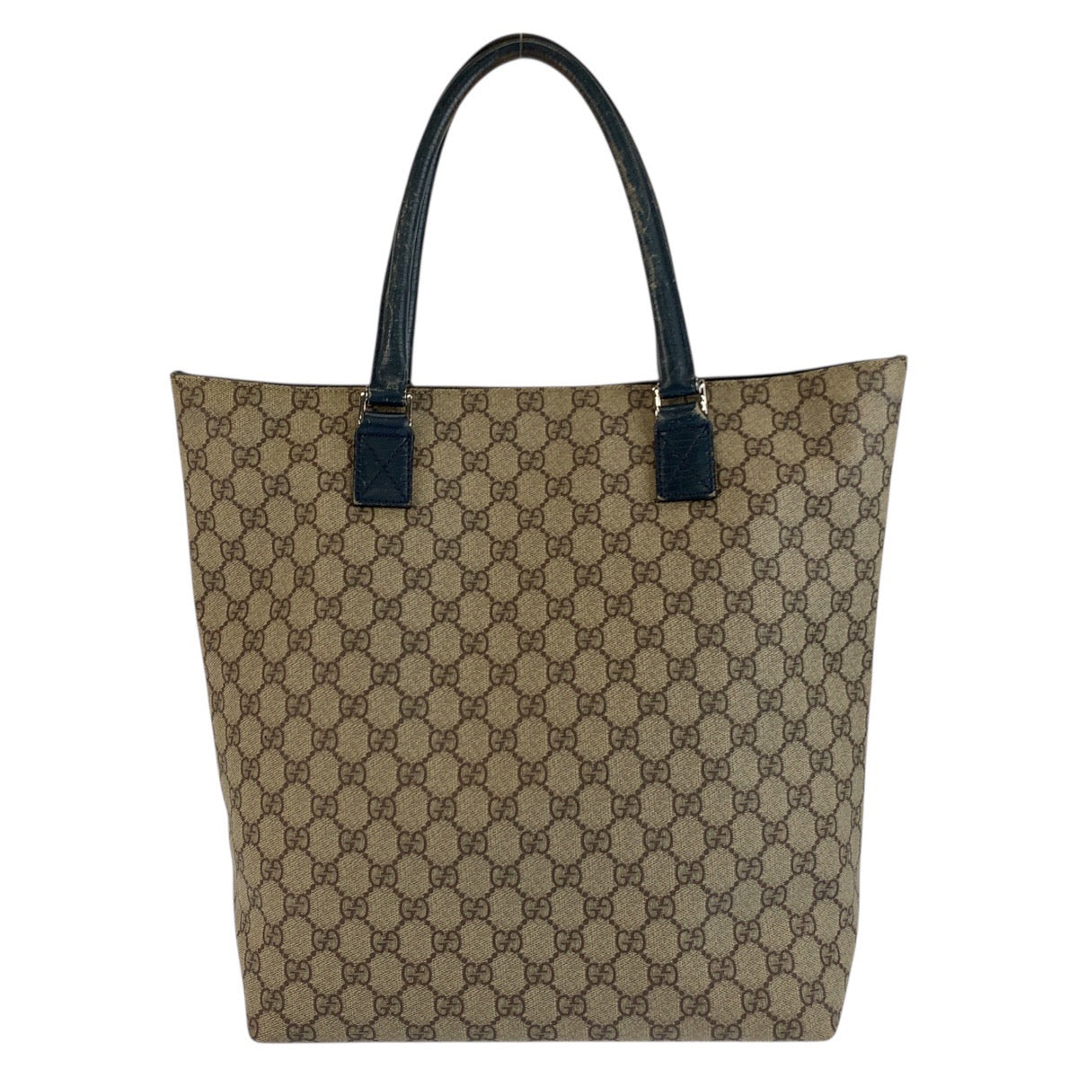 25257
GUCCI グッチ ベージュ グリーン GGスプリームキャンバス / レザー 131220 トートバッグ ハンドバッグ レディース AB28