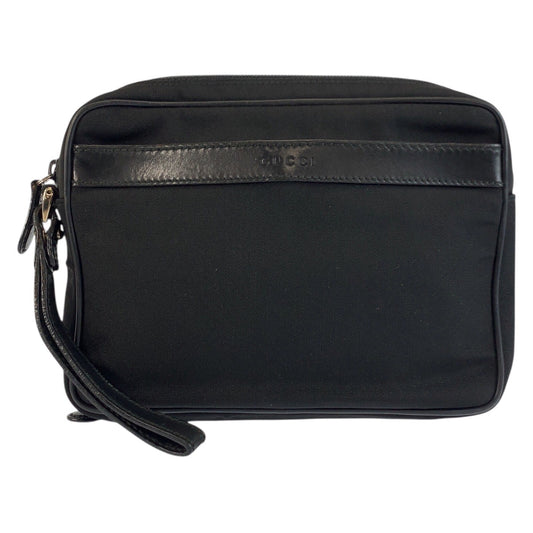 25258
GUCCI グッチ ブラック 黒 ナイロン 018 3700 クラッチバッグ セカンドバッグ レディース ABP15