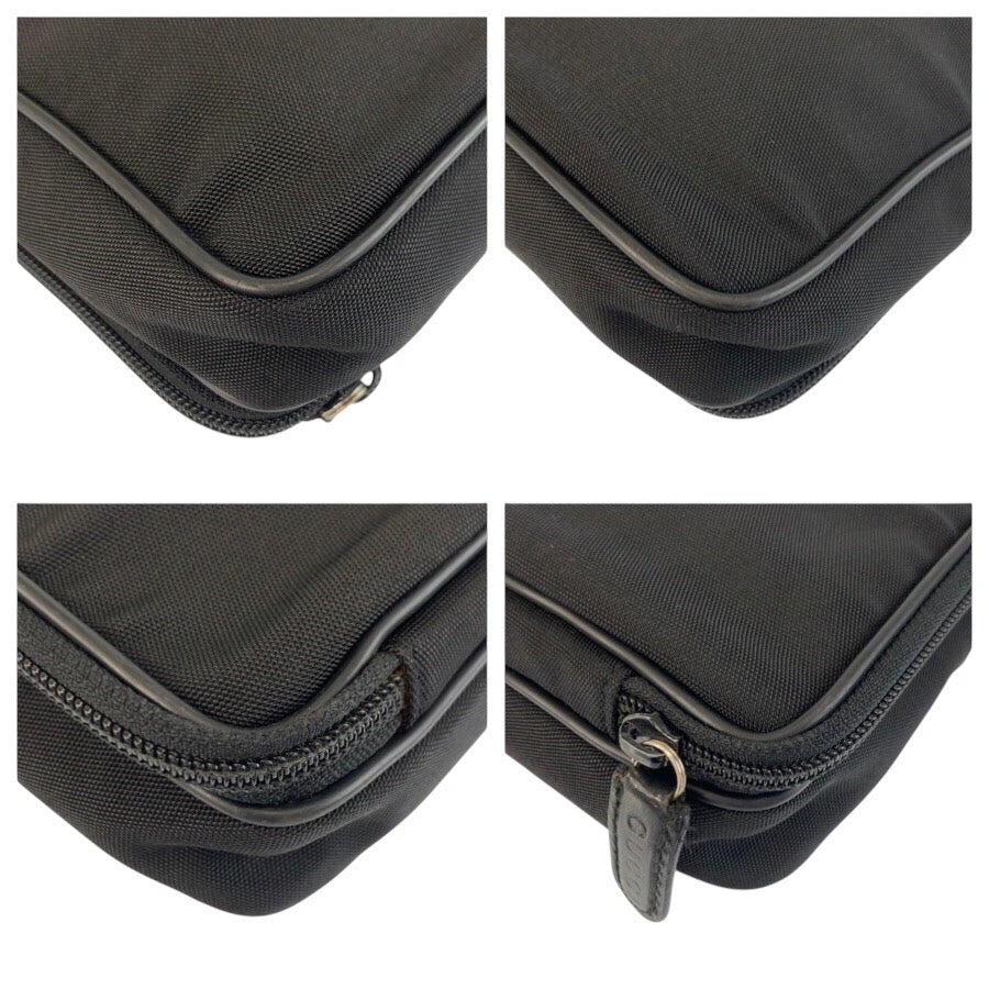 25258
GUCCI グッチ ブラック 黒 ナイロン 018 3700 クラッチバッグ セカンドバッグ レディース ABP15