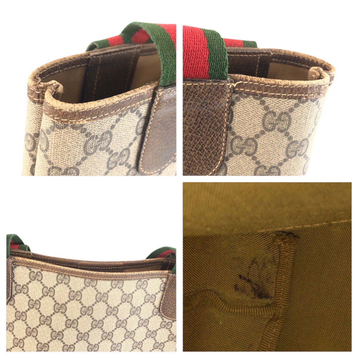25259
GUCCI グッチ シェリーライン ベージュ ブラウン GGスプリームキャンバス / レザー 347 02 003 トートバッグ ショルダーバッグ レディース ABP28
