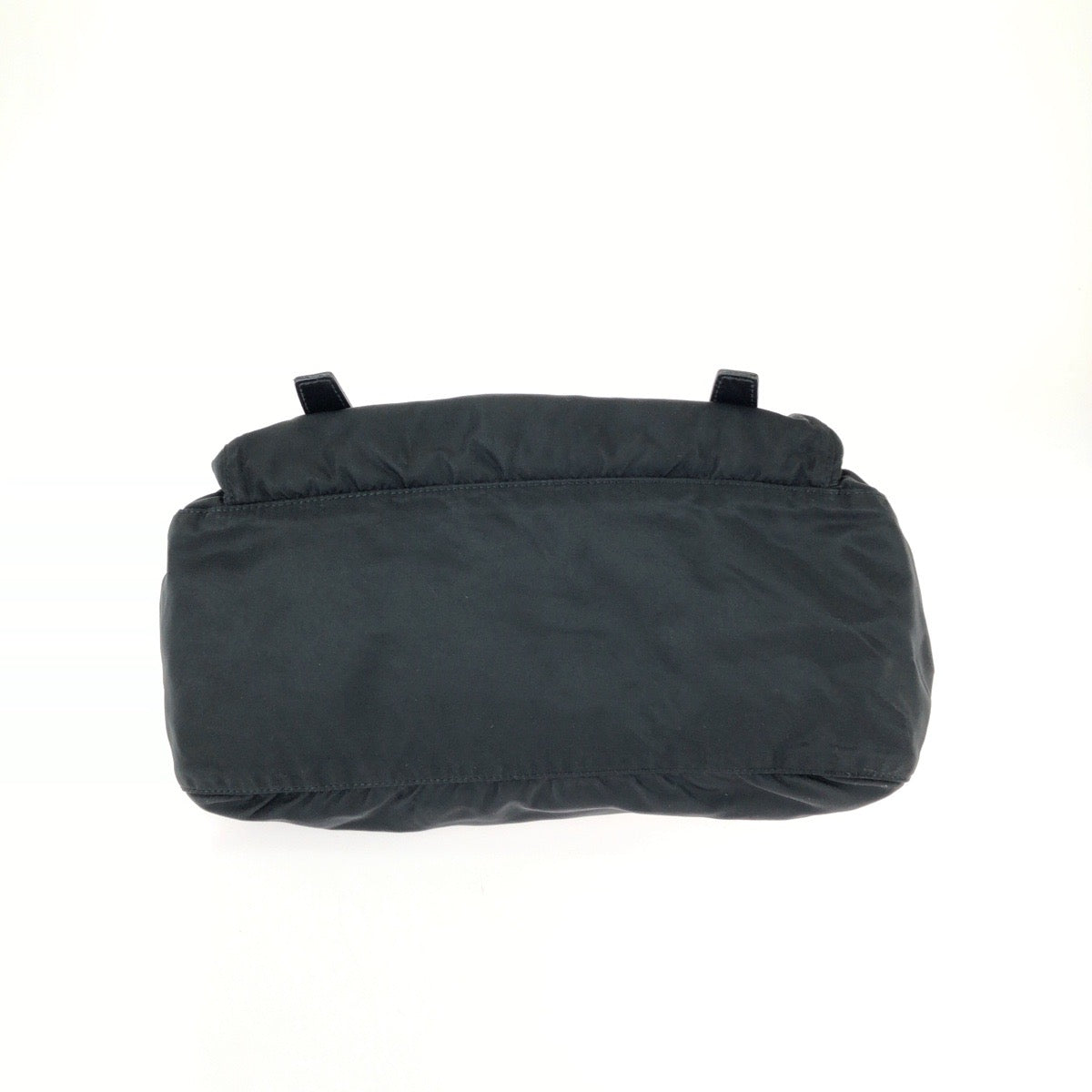 25261
PRADA プラダ テスート 三角ロゴプレート ブラック 黒 シルバー金具 ナイロン / レザー ショルダーバッグ メッセンジャーバッグ レディース ABP42