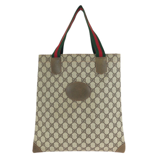 25263
GUCCI グッチ オールドグッチ シェリーライン ベージュ ブラウン GGスプリームキャンバス 02 37 1300 トートバッグ 男女兼用 レディース ABP28