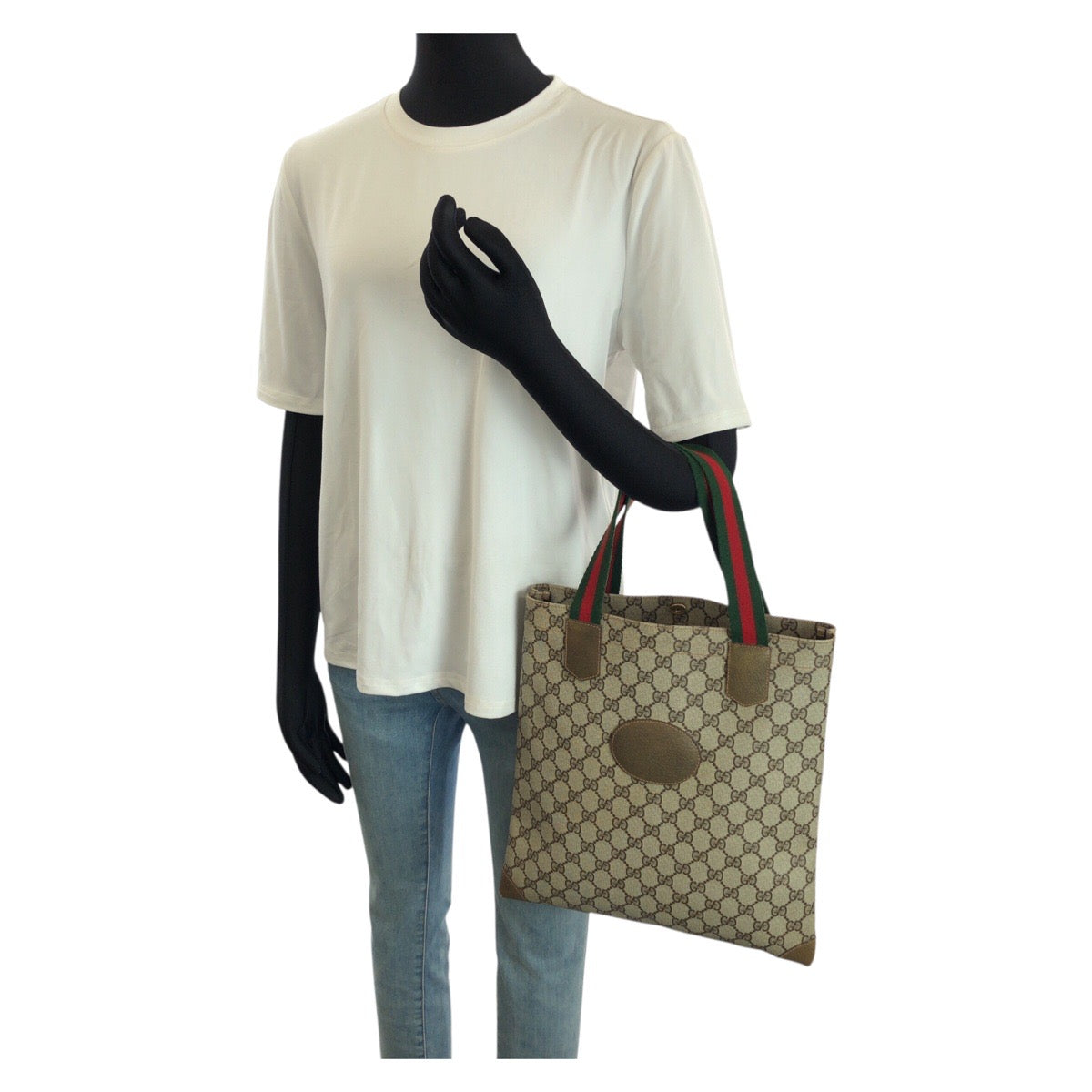 25263
GUCCI グッチ オールドグッチ シェリーライン ベージュ ブラウン GGスプリームキャンバス 02 37 1300 トートバッグ 男女兼用 レディース ABP28