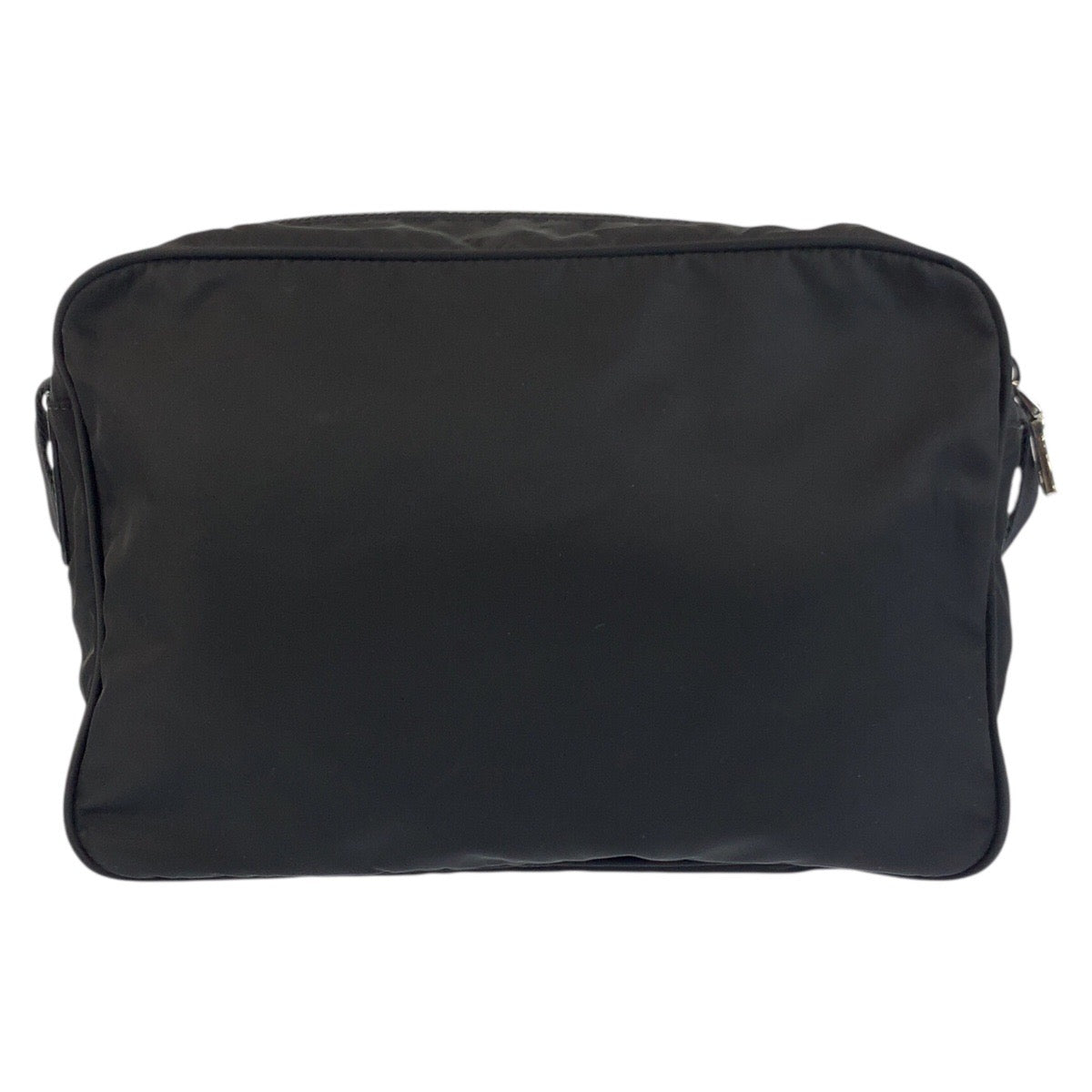 25266
PRADA プラダ テスート 三角ロゴプレート ブラック 黒 シルバー金具 ナイロン ショルダーバッグ ポシェット レディース ABP42