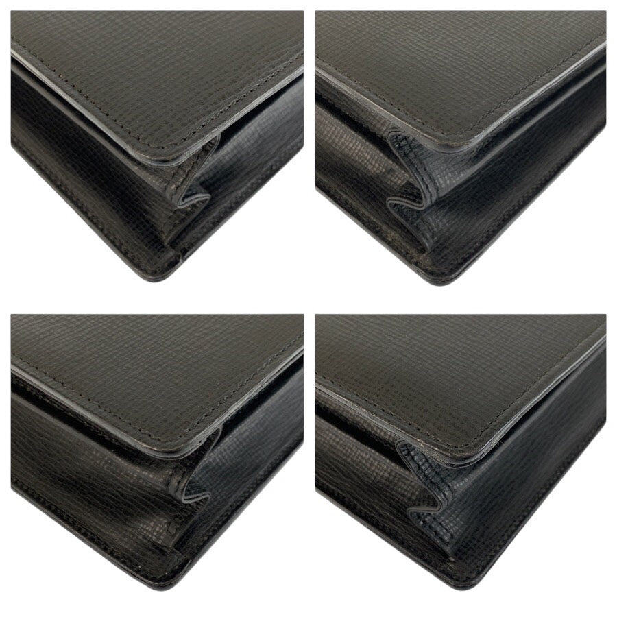 25269
Burberrys バーバリーズ ヴィンテージ 中チェック柄 ブラック 黒 ゴールド金具 レザー ビジネスバッグ ブリーフケース メンズ A42
