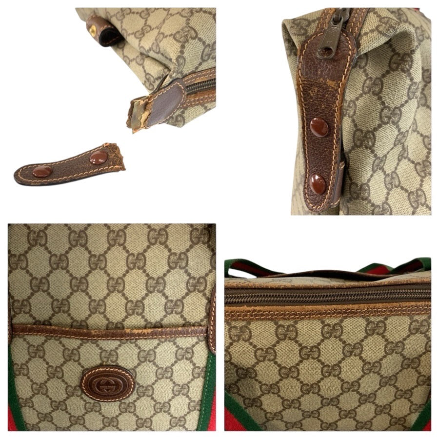 25270
GUCCI グッチ シェリーライン ベージュ ブラウン GGスプリームキャンバス 002 39 6211 トートバッグ ボストンバッグ レディース B28