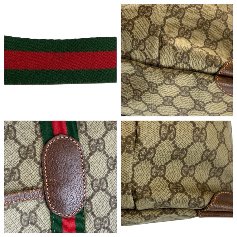 25270
GUCCI グッチ シェリーライン ベージュ ブラウン GGスプリームキャンバス 002 39 6211 トートバッグ ボストンバッグ レディース B28