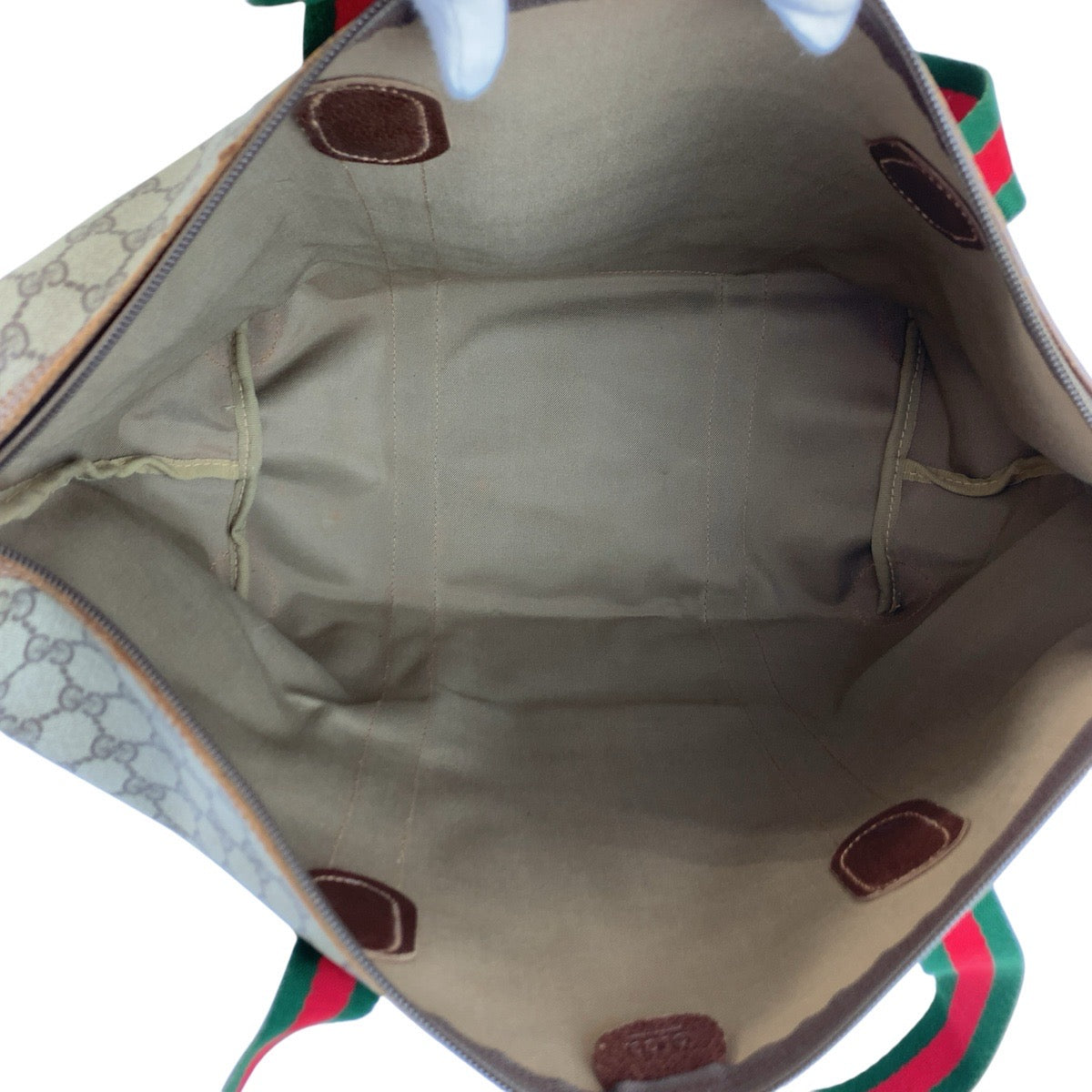 25270
GUCCI グッチ シェリーライン ベージュ ブラウン GGスプリームキャンバス 002 39 6211 トートバッグ ボストンバッグ レディース B28