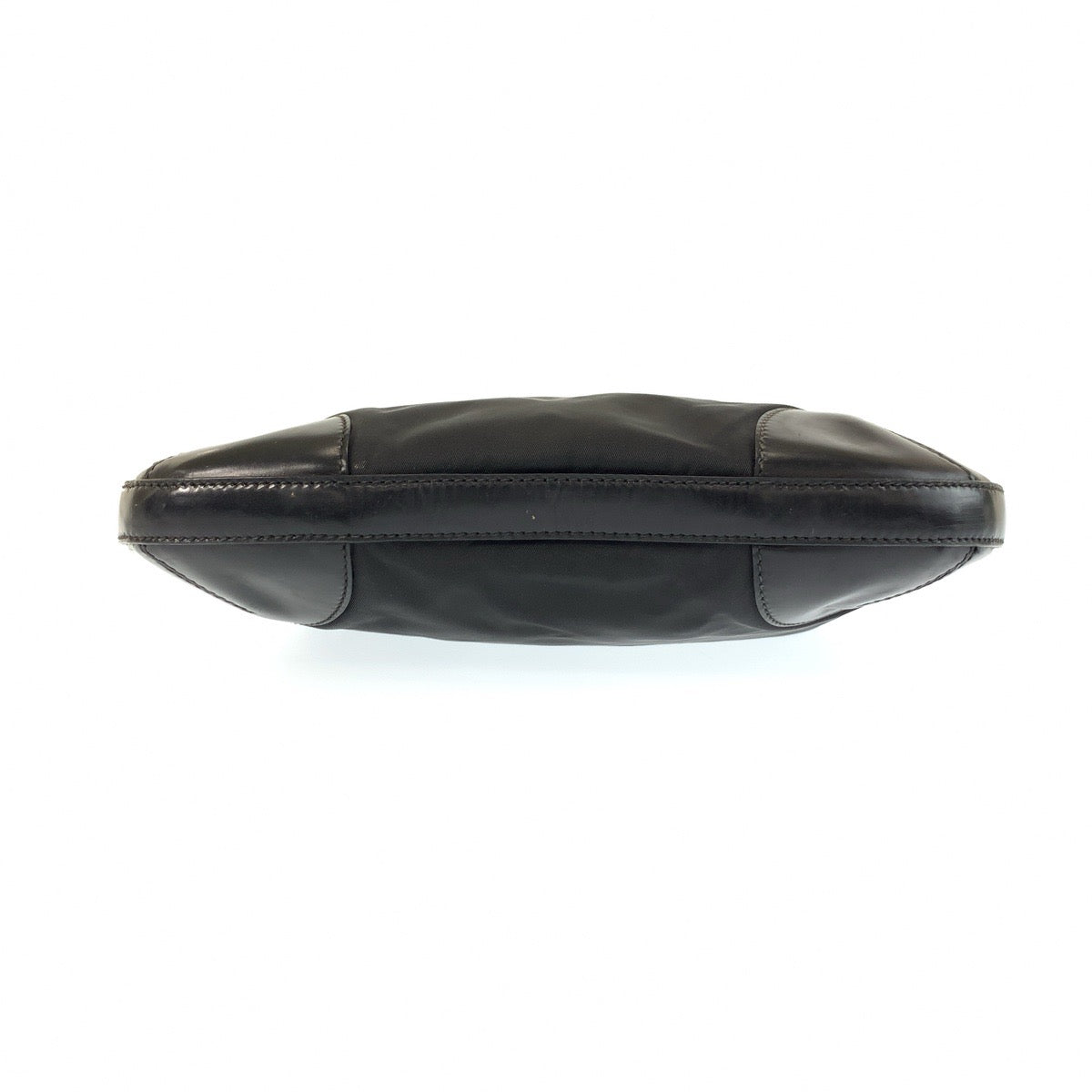 25271
PRADA プラダ テスート 三角ロゴプレート ブラック 黒 シルバー金具 ナイロン / レザー ショルダーバッグ ポシェット レディース AB28