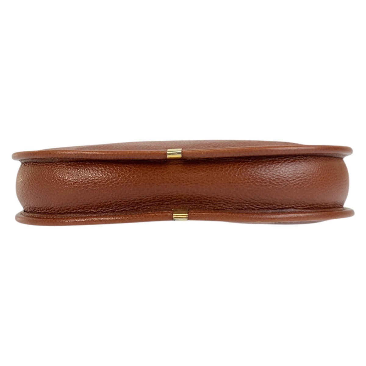 25273
YVES SAINT LAURENT イヴ サンローラン ヴィンテージ YSL ブラウン ゴールド金具 レザー ショルダーバッグ ポシェット レディース AB35