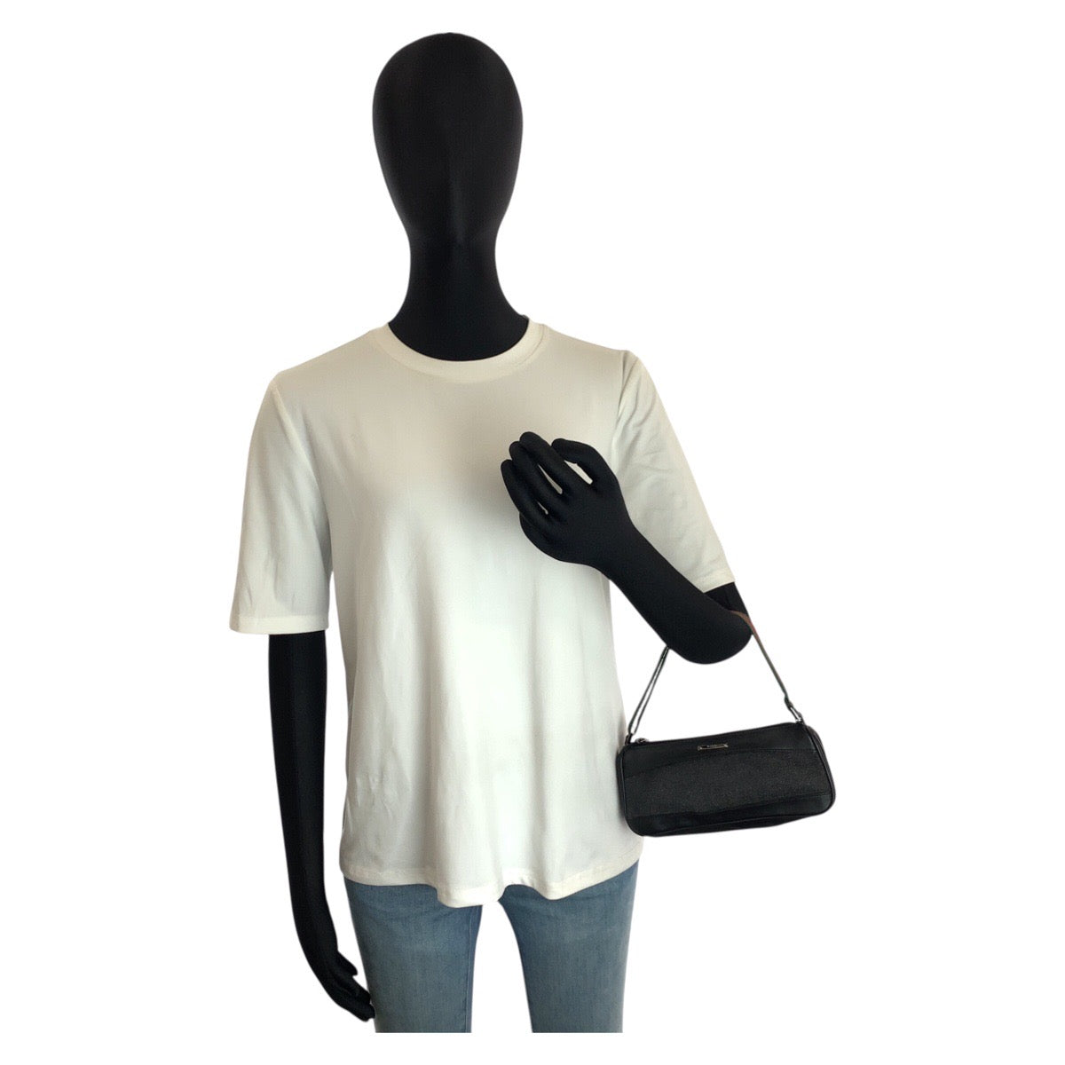 25274
GUCCI グッチ シェリーライン ブラック 黒 シルバー金具 キャンバス / レザー 92820 ハンドバッグ アクセサリーポーチ レディース ABP35