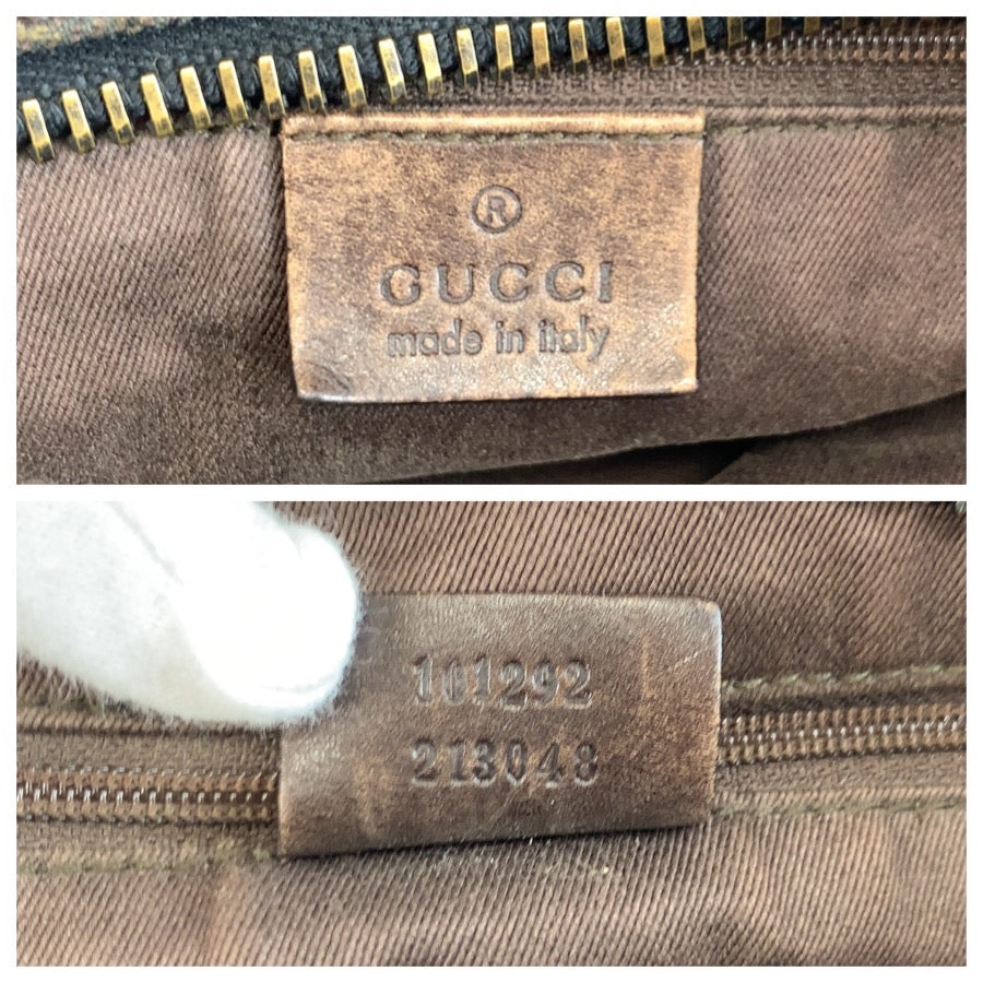 25275
GUCCI グッチ ブラウン GGキャンバス / レザー 101292 ショルダーバッグ レディース ABP35