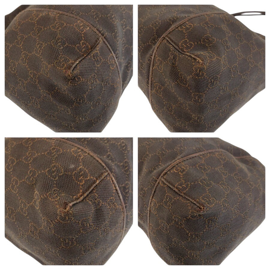 25275
GUCCI グッチ ブラウン GGキャンバス / レザー 101292 ショルダーバッグ レディース ABP35