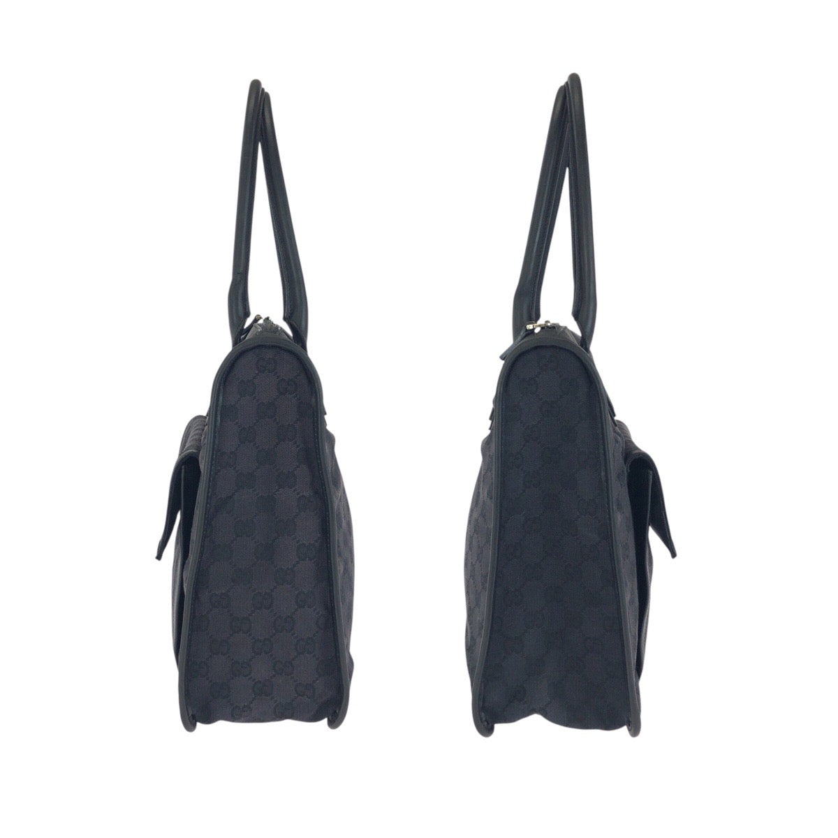 25277
GUCCI グッチ ブラック 黒 ゴールド金具 GGキャンバス / レザー 000 0854 トートバッグ ショルダーバッグ レディース AB28