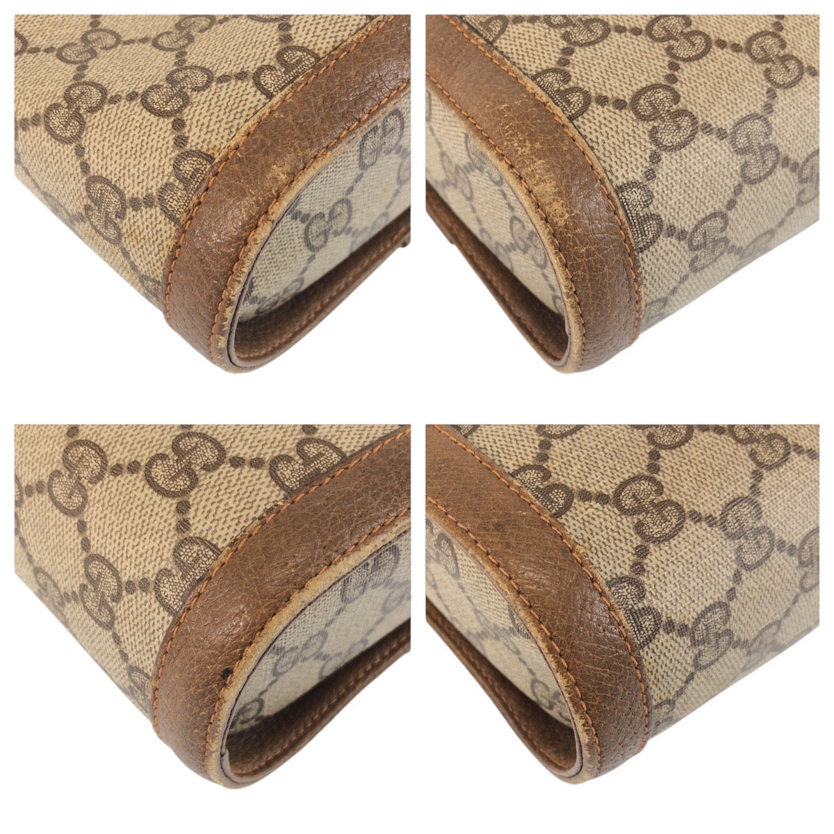 25279
GUCCI グッチ ヴィンテージ シェリーライン ベージュ ブラウン GGスプリームキャンバス / レザー 904 02 070 ショルダーバッグ ポシェット レディース AB28