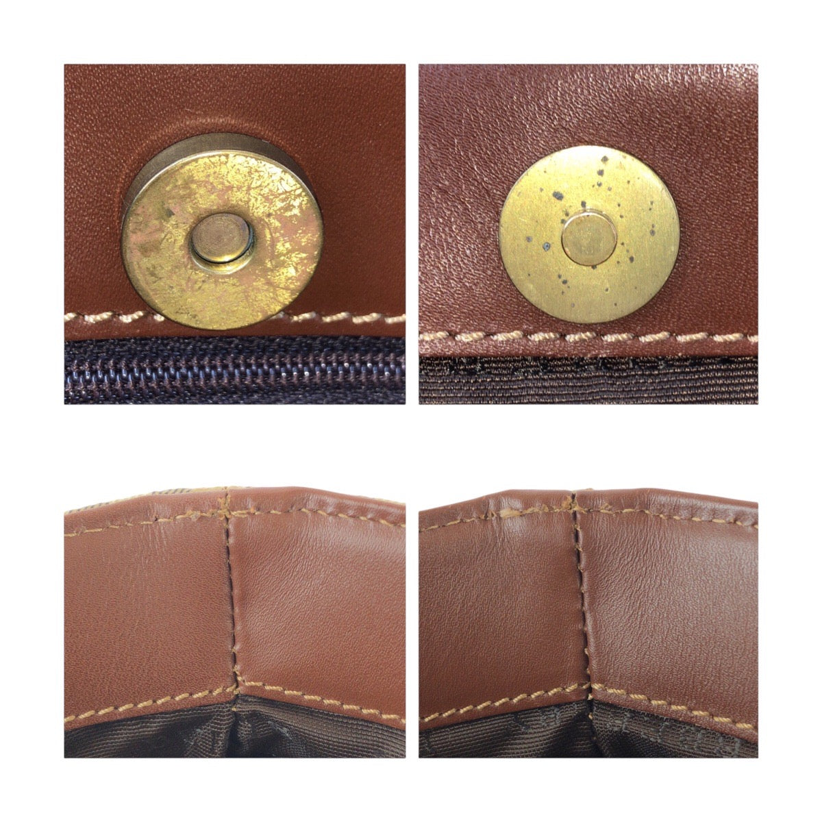 25283
BURBERRY バーバリー ノバチェック シャドーホース ベージュ ブラウン ゴールド金具 PVC トートバッグ ハンドバッグ レディース A42
