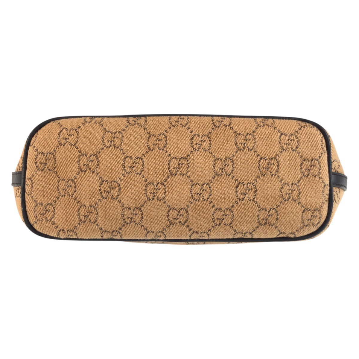 25290
GUCCI グッチ ベージュ ブラウン GGキャンバス 07198 ハンドバッグ アクセサリーポーチ レディース A35