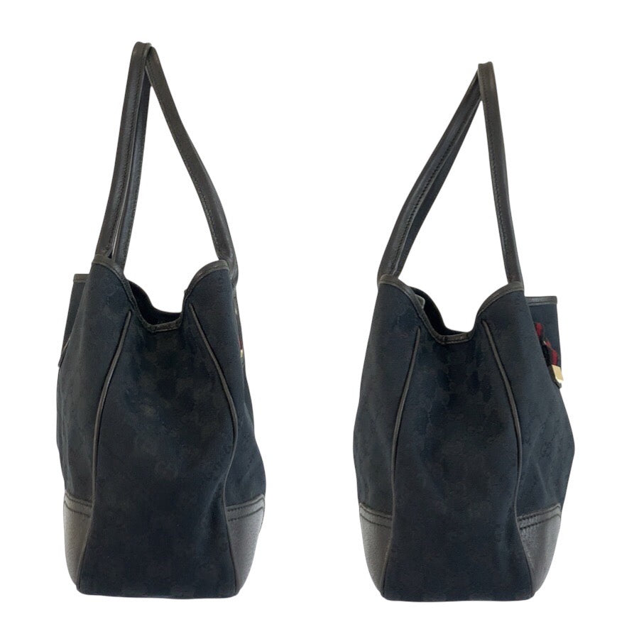 25291
GUCCI グッチ プリンシー ブラック 黒 ゴールド金具 GGキャンバス / レザー 163805 トートバッグ ショルダーバッグ レディース ABP35