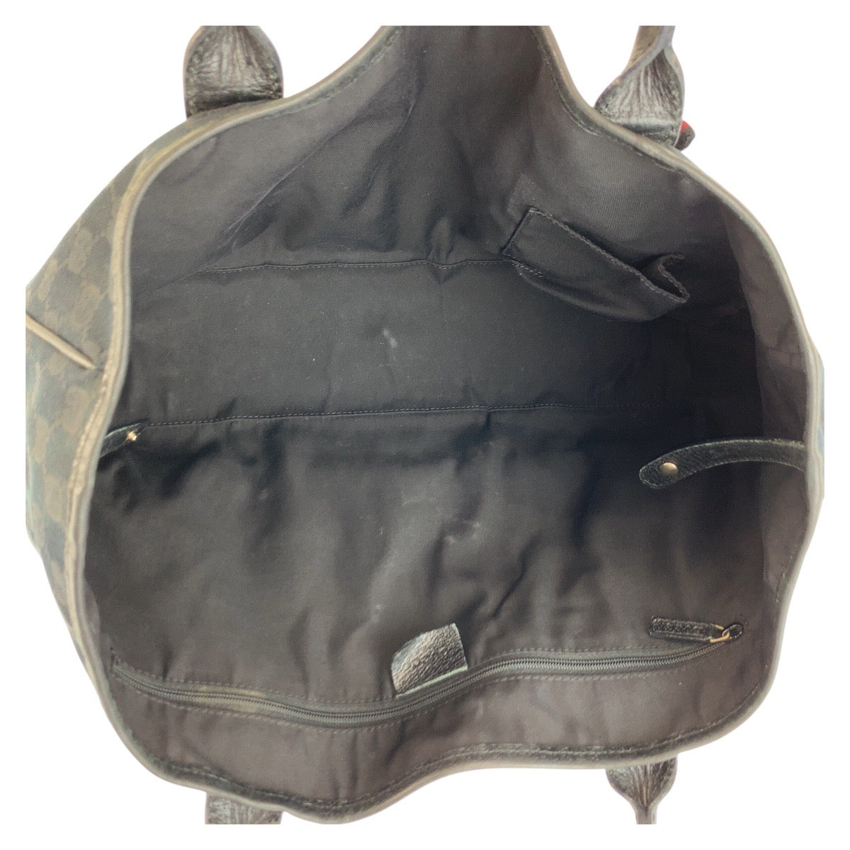 25291
GUCCI グッチ プリンシー ブラック 黒 ゴールド金具 GGキャンバス / レザー 163805 トートバッグ ショルダーバッグ レディース ABP35
