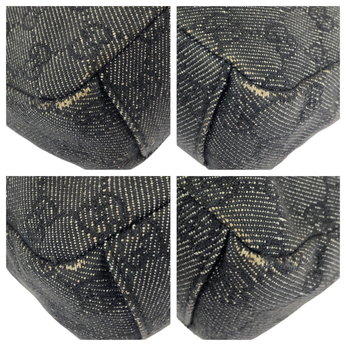 25292
GUCCI グッチ ブラック 黒 シルバー金具 GGキャンバス / レザー 35098 ショルダーバッグ レディース ABP35