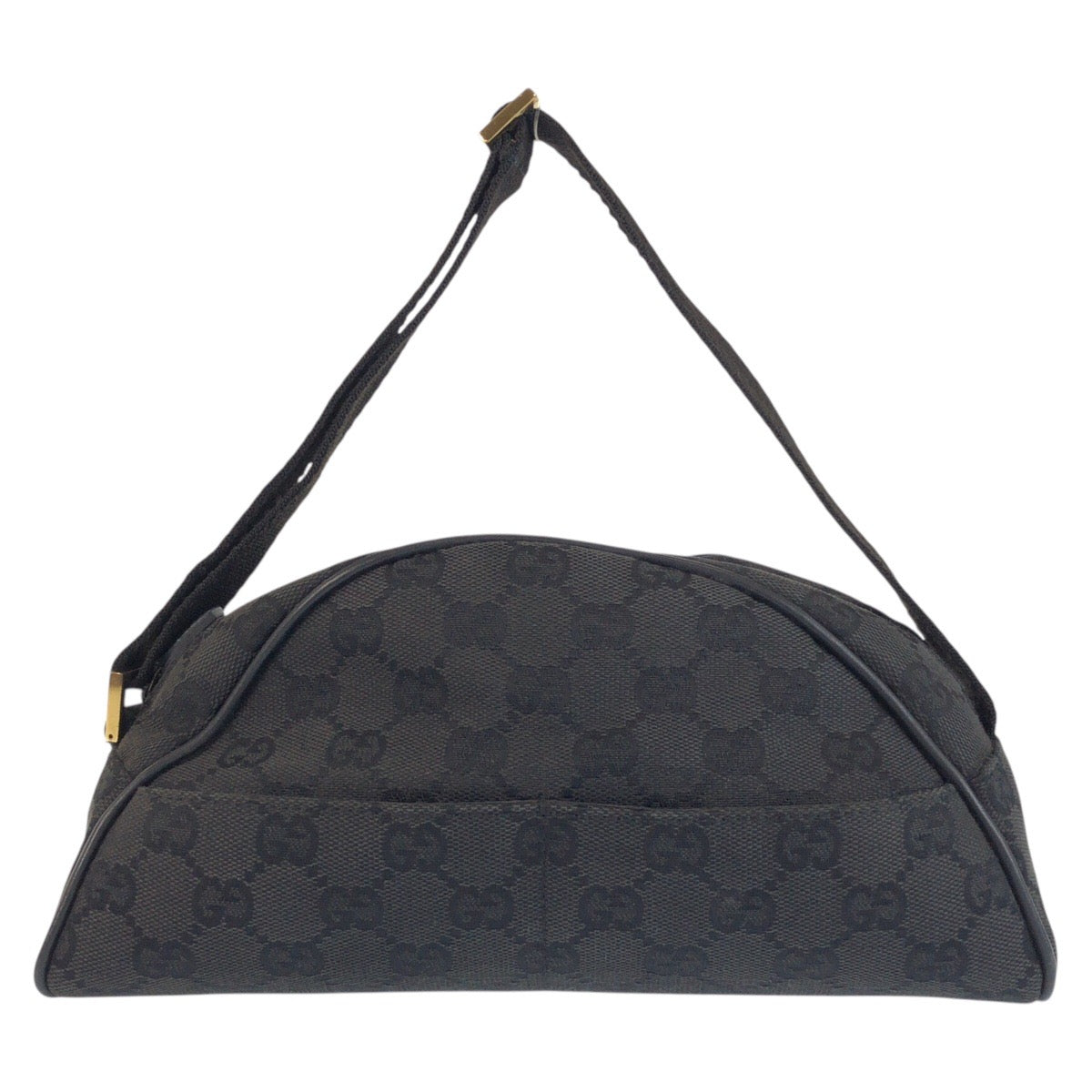 25293
GUCCI グッチ ハーフムーン ブラック 黒 ゴールド金具 GGキャンバス 90781 ハンドバッグ ショルダーバッグ レディース AB28