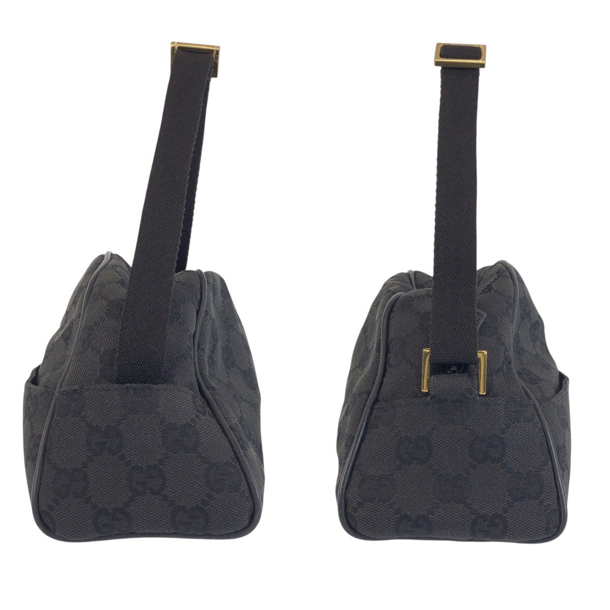 25293
GUCCI グッチ ハーフムーン ブラック 黒 ゴールド金具 GGキャンバス 90781 ハンドバッグ ショルダーバッグ レディース AB28