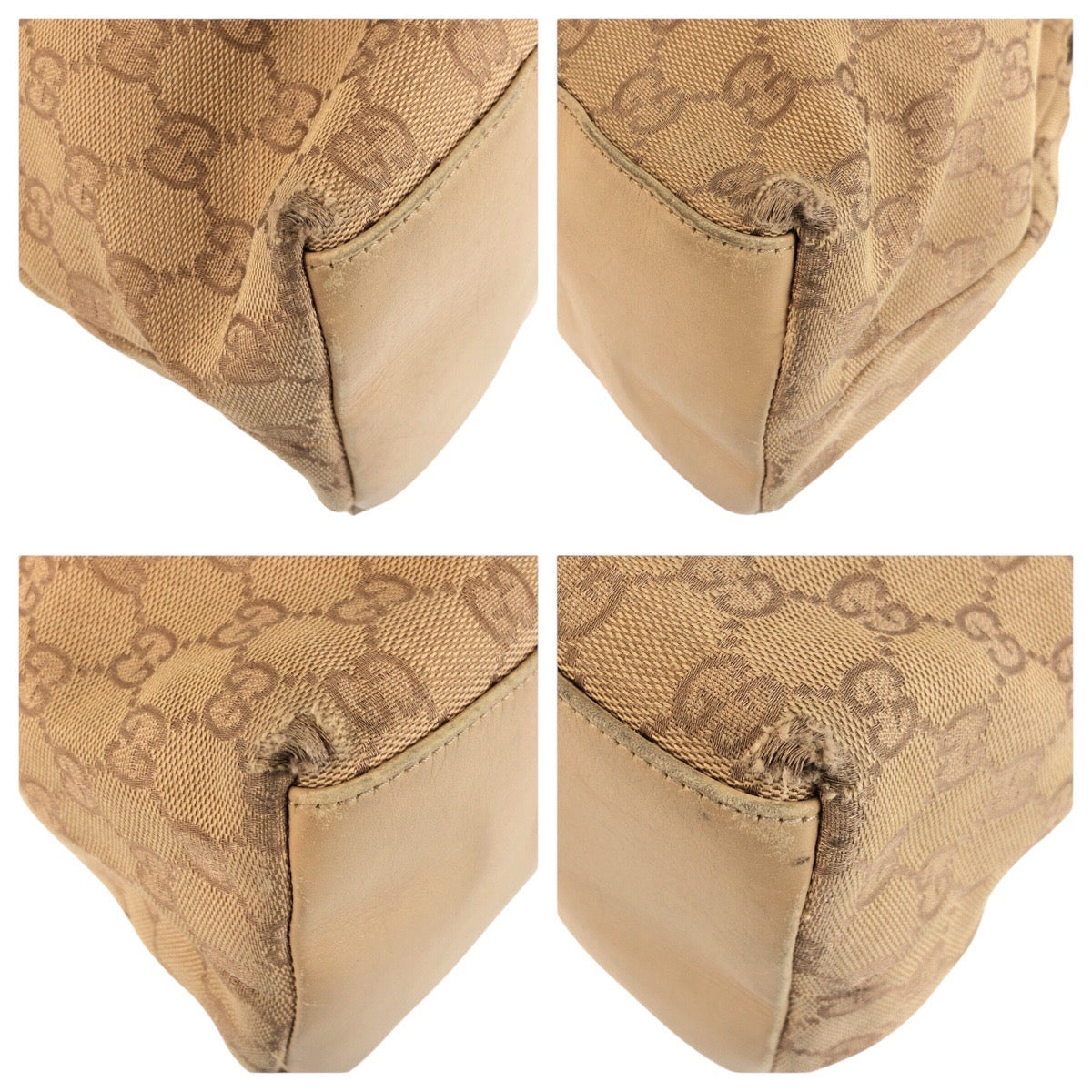 25295
GUCCI グッチ バンブー ベージュ ゴールド金具 GGキャンバス 92708 ハンドバッグ レディース AB28