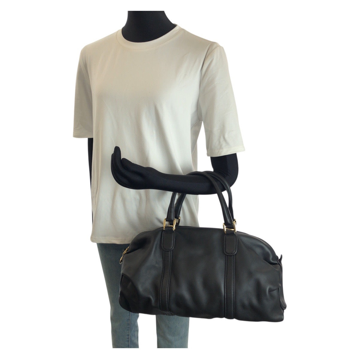 25296
GUCCI グッチ ヴィンテージ オールドグッチ ブラック 黒 ゴールド金具 レザー 002 122 0289 ハンドバッグ ミニボストンバッグ レディース A56