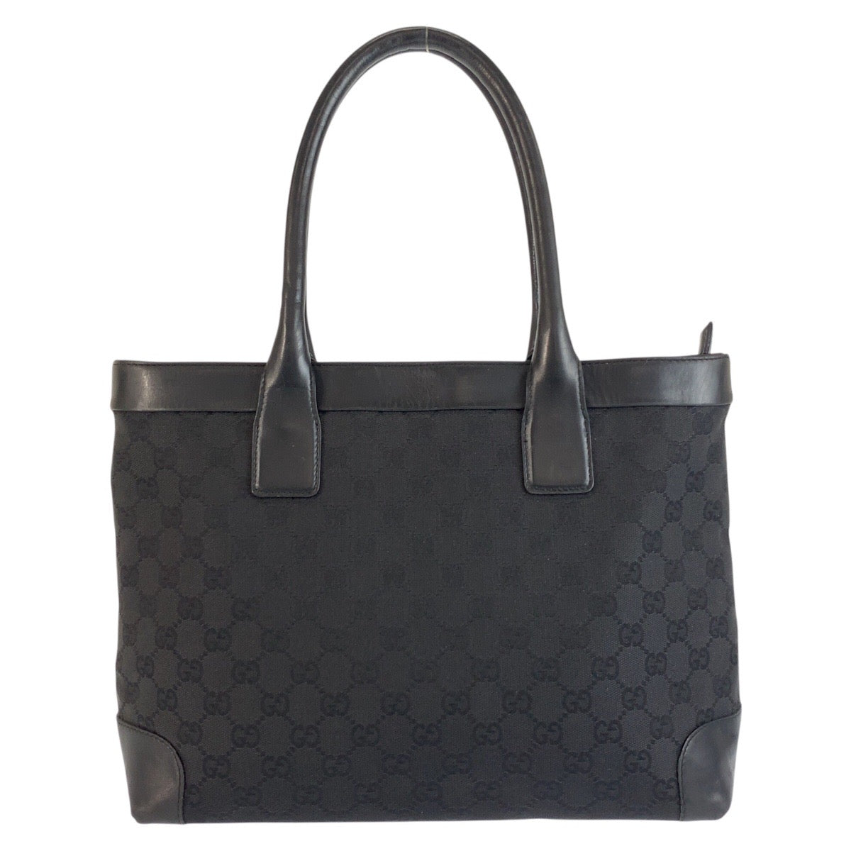 25297
GUCCI グッチ ブラック 黒 GGキャンバス / レザー 33890 ハンドバッグ レディース ABP35