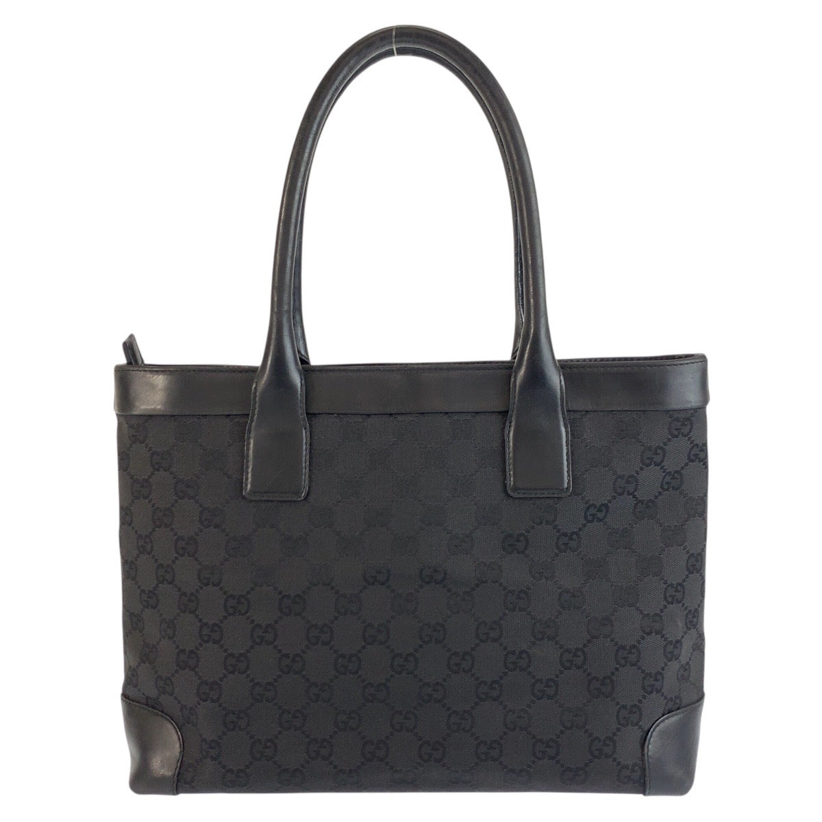 25297
GUCCI グッチ ブラック 黒 GGキャンバス / レザー 33890 ハンドバッグ レディース ABP35