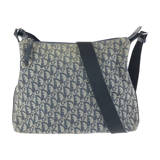 25298
Dior ディオール ヴィンテージ トロッター ネイビー グレー シルバー金具 キャンバス / レザー 01RU 0094 ショルダーバッグ メッセンジャーバッグ レディース AB42