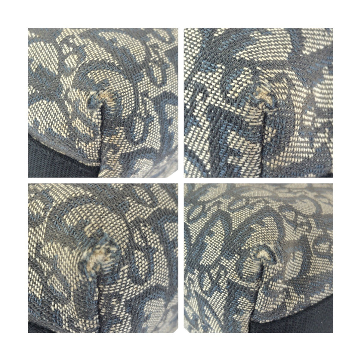 25298
Dior ディオール ヴィンテージ トロッター ネイビー グレー シルバー金具 キャンバス / レザー 01RU 0094 ショルダーバッグ メッセンジャーバッグ レディース AB42