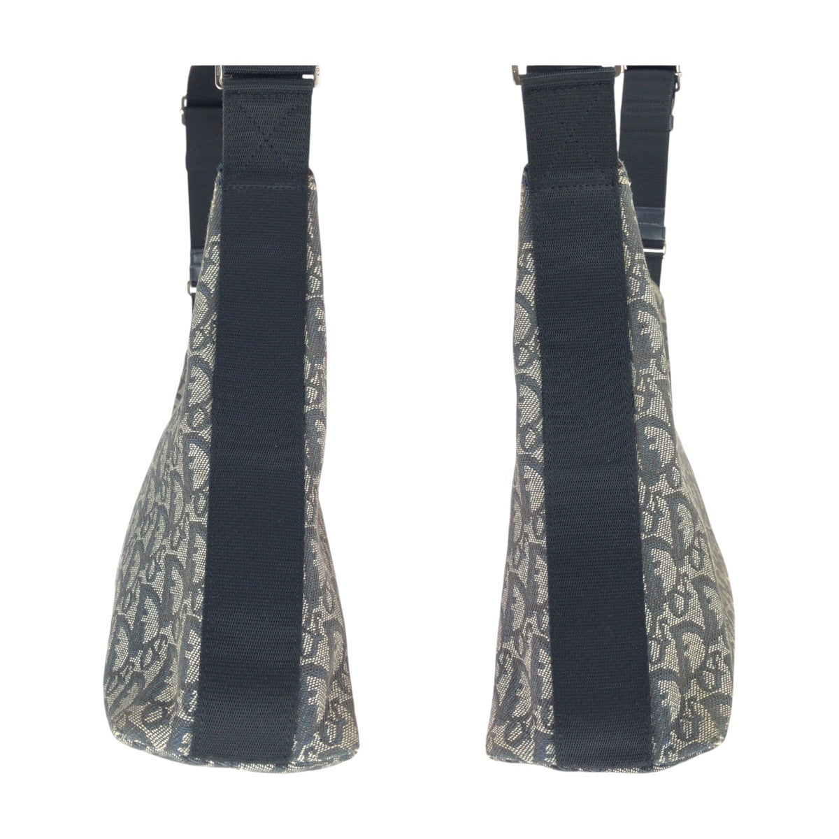 25298
Dior ディオール ヴィンテージ トロッター ネイビー グレー シルバー金具 キャンバス / レザー 01RU 0094 ショルダーバッグ メッセンジャーバッグ レディース AB42