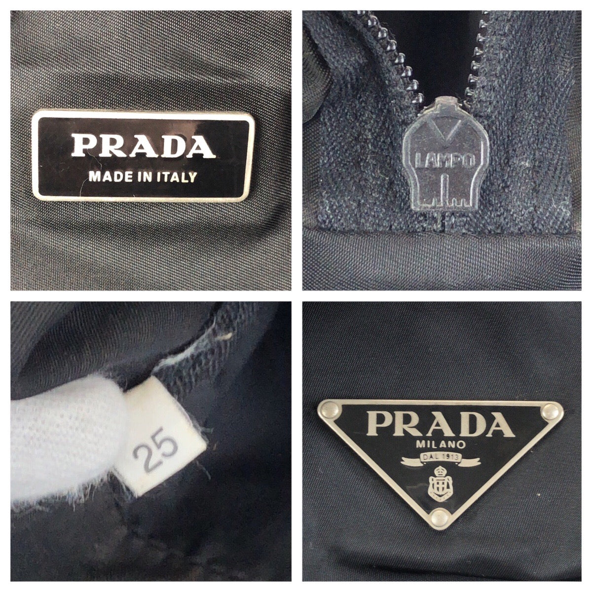 25300
PRADA プラダ テスート 三角ロゴプレート ブラック 黒 シルバー金具 ナイロン ボストンバッグ トラベルバッグ 男女兼用 メンズ ABP42