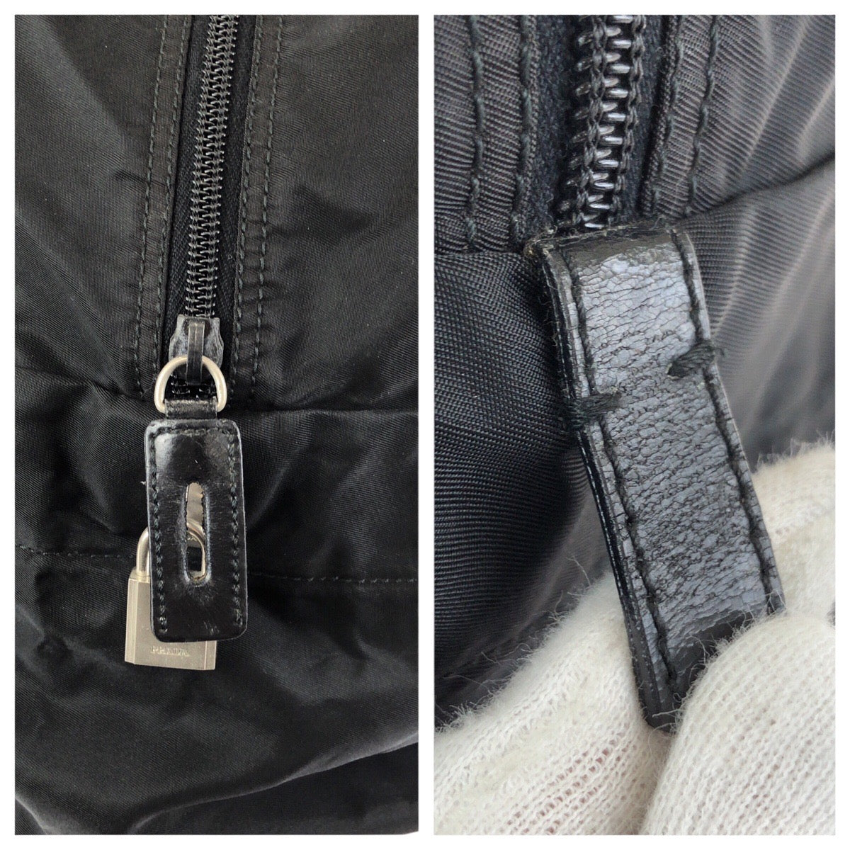 25300
PRADA プラダ テスート 三角ロゴプレート ブラック 黒 シルバー金具 ナイロン ボストンバッグ トラベルバッグ 男女兼用 メンズ ABP42