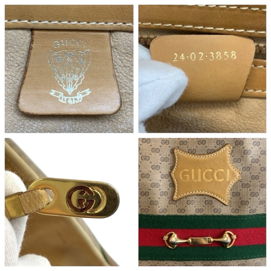 25301
GUCCI グッチ ヴィンテージ マイクロGG シェリーライン ベージュ ゴールド金具 GGスプリームキャンバス / レザー 24 02 3858 トートバッグ ハンドバッグ ビジネスバッグ メンズ AB42