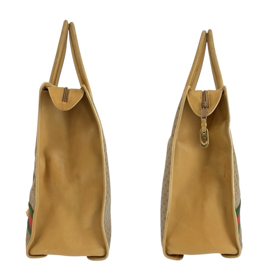 25301
GUCCI グッチ ヴィンテージ マイクロGG シェリーライン ベージュ ゴールド金具 GGスプリームキャンバス / レザー 24 02 3858 トートバッグ ハンドバッグ ビジネスバッグ メンズ AB42