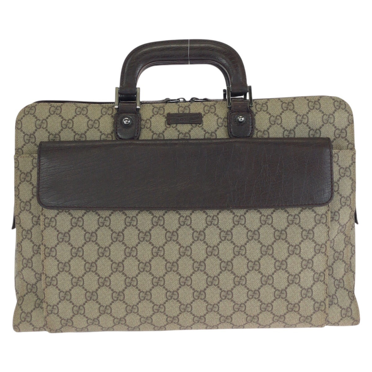 25302
GUCCI グッチ ベージュ ダークブラウン GGスプリームキャンバス / レザー 181087 ビジネスバッグ ブリーフケース メンズ AB35