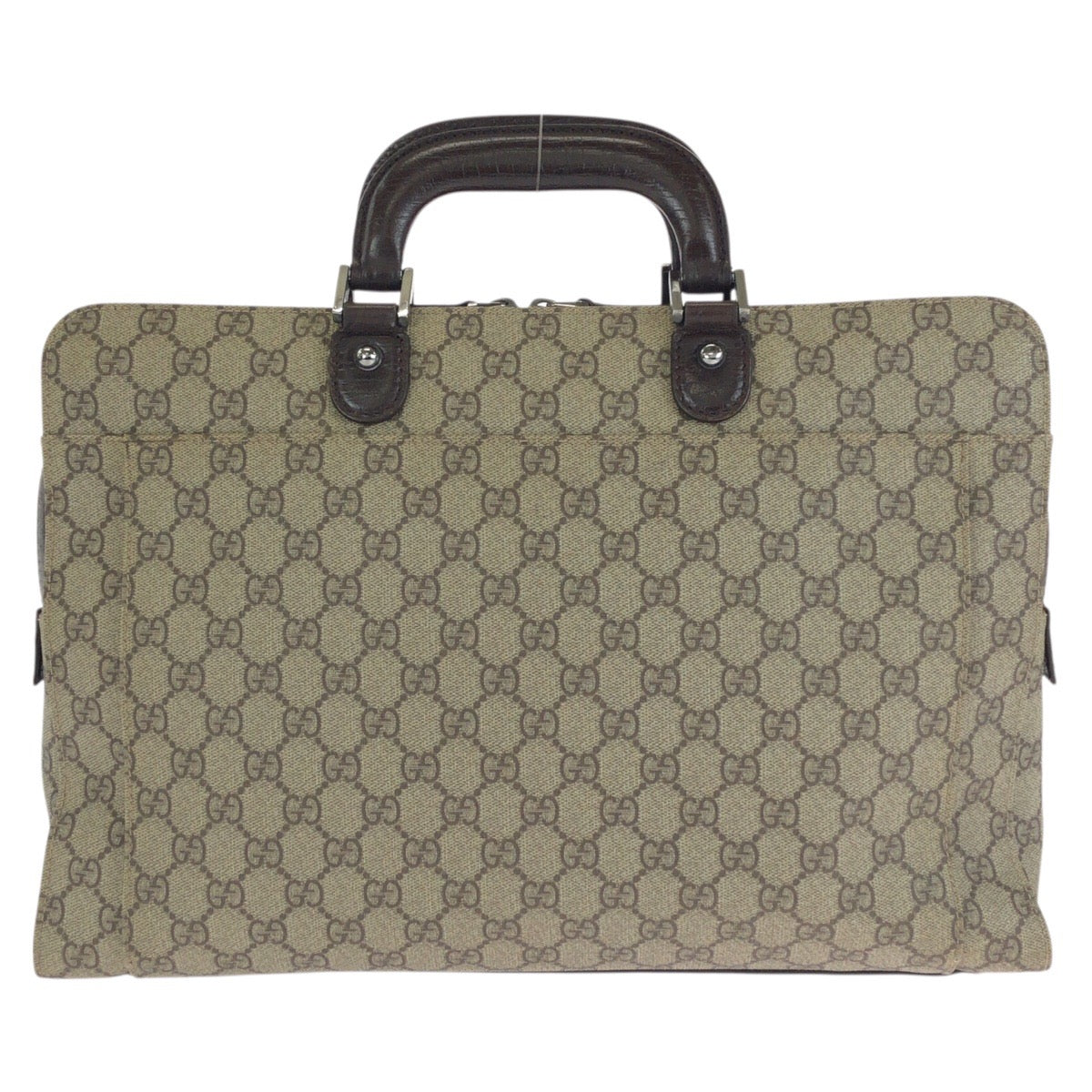 25302
GUCCI グッチ ベージュ ダークブラウン GGスプリームキャンバス / レザー 181087 ビジネスバッグ ブリーフケース メンズ AB35