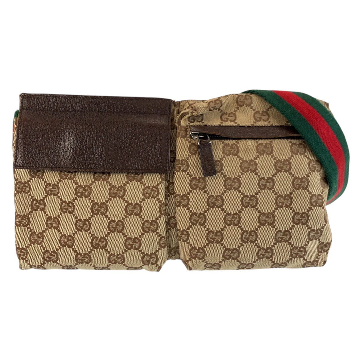 25304
GUCCI グッチ シェリーライン ベージュ ブラウン GGキャンバス / レザー 28566 ボディバッグ ウエストポーチ メンズ AB35