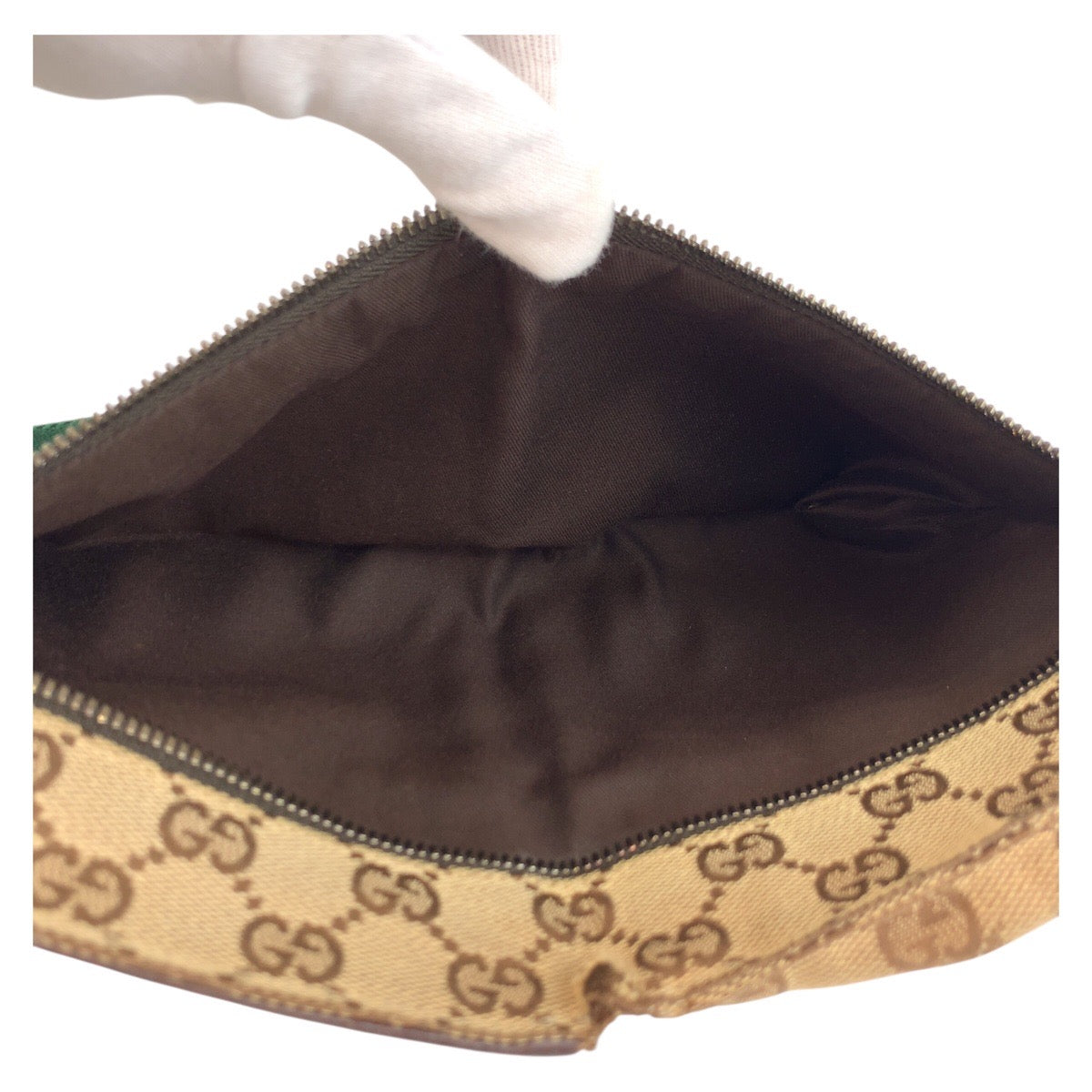 25304
GUCCI グッチ シェリーライン ベージュ ブラウン GGキャンバス / レザー 28566 ボディバッグ ウエストポーチ メンズ AB35