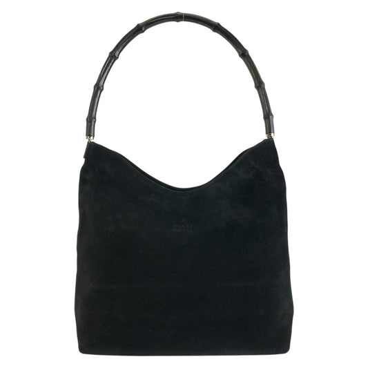 25311
GUCCI グッチ バンブー ブラック 黒 スウェード 001 3244 ショルダーバッグ レディース ABP28