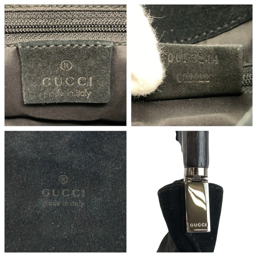 25311
GUCCI グッチ バンブー ブラック 黒 スウェード 001 3244 ショルダーバッグ レディース ABP28
